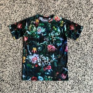 iEDM Tee Shirt Tropical Trip All Over Print Festival Short Sleeve Men’s Small